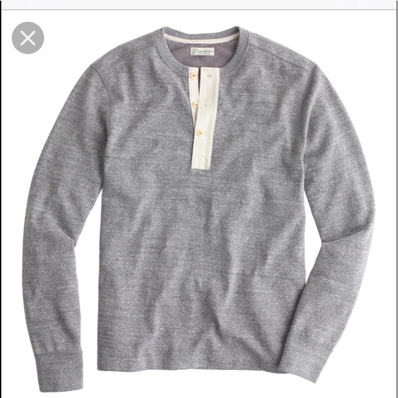 J. Crew Other - •J. Crew• Lightweight Henley sweatshirt